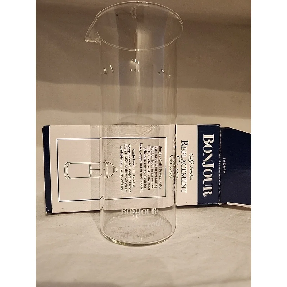 BONJOUR Caffe Froth Replacement Glass 450 Ml Never Used In Open Box